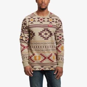 Levi’s Men’s Hixton Aztec print sweatshirt Sz L